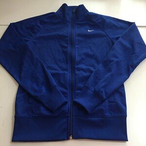 Nike The Athletic Dept. Womens Medium Blue Track Jacket Zip